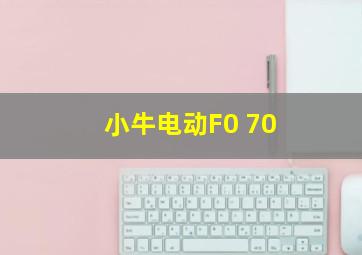 小牛电动F0 70